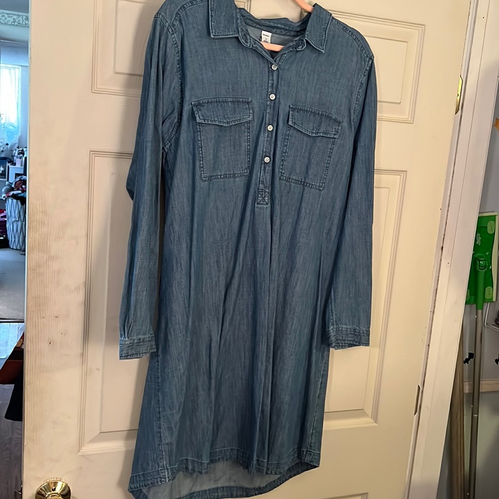 Chambray Shirt Dress
